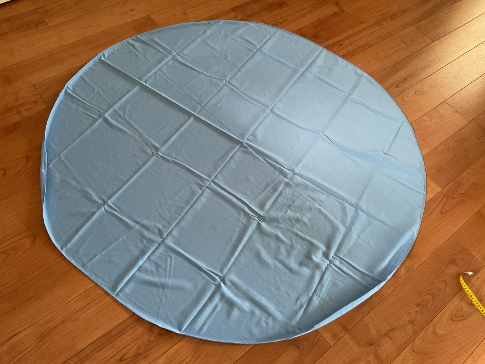 Tafelkleed rond lichtblauw, Ophalen of Verzenden, Zo goed als nieuw, Rond