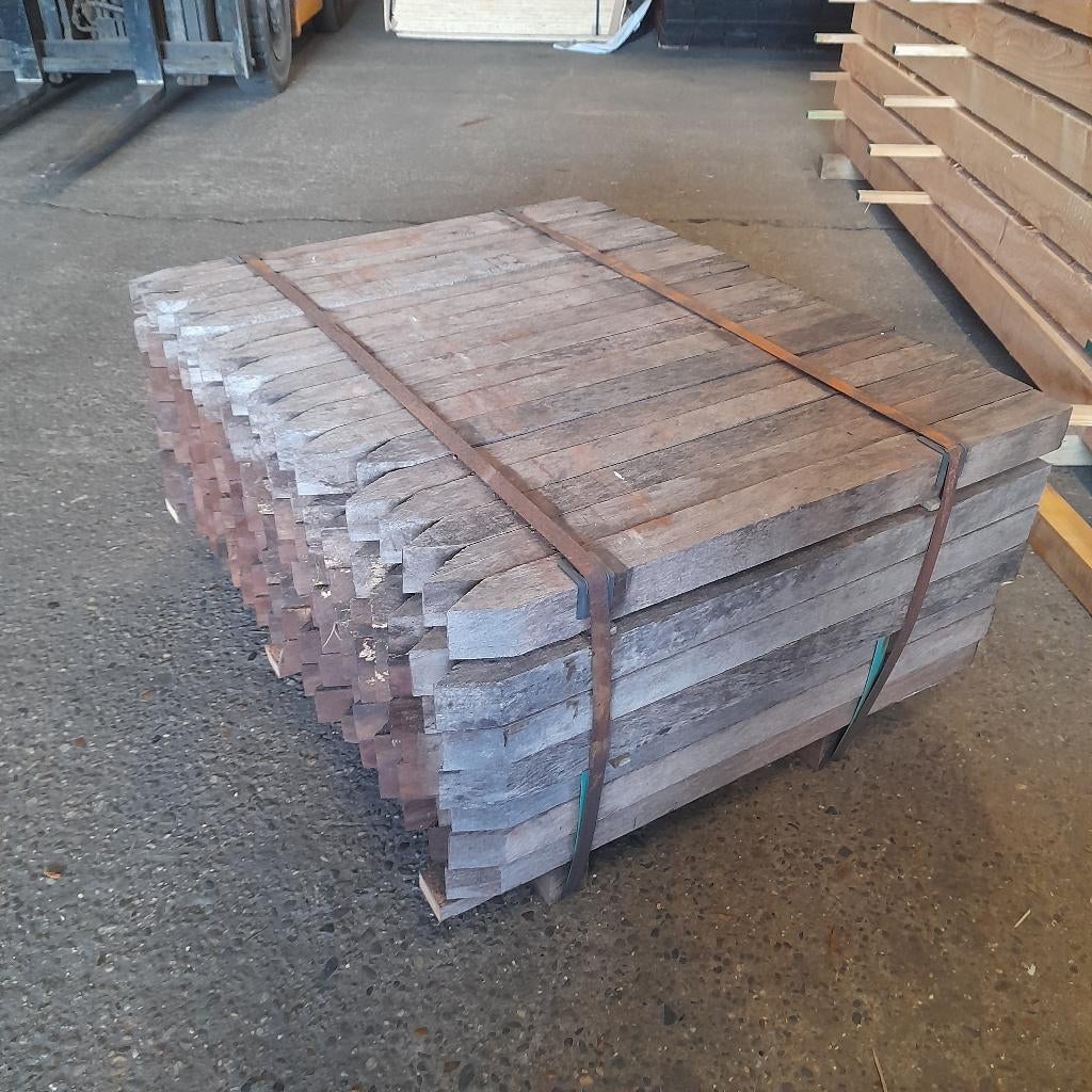 Bundel hardhouten piketten, paaltjes, palen piketpalen, paal, Ophalen, Palen, Nieuw, Hardhout
