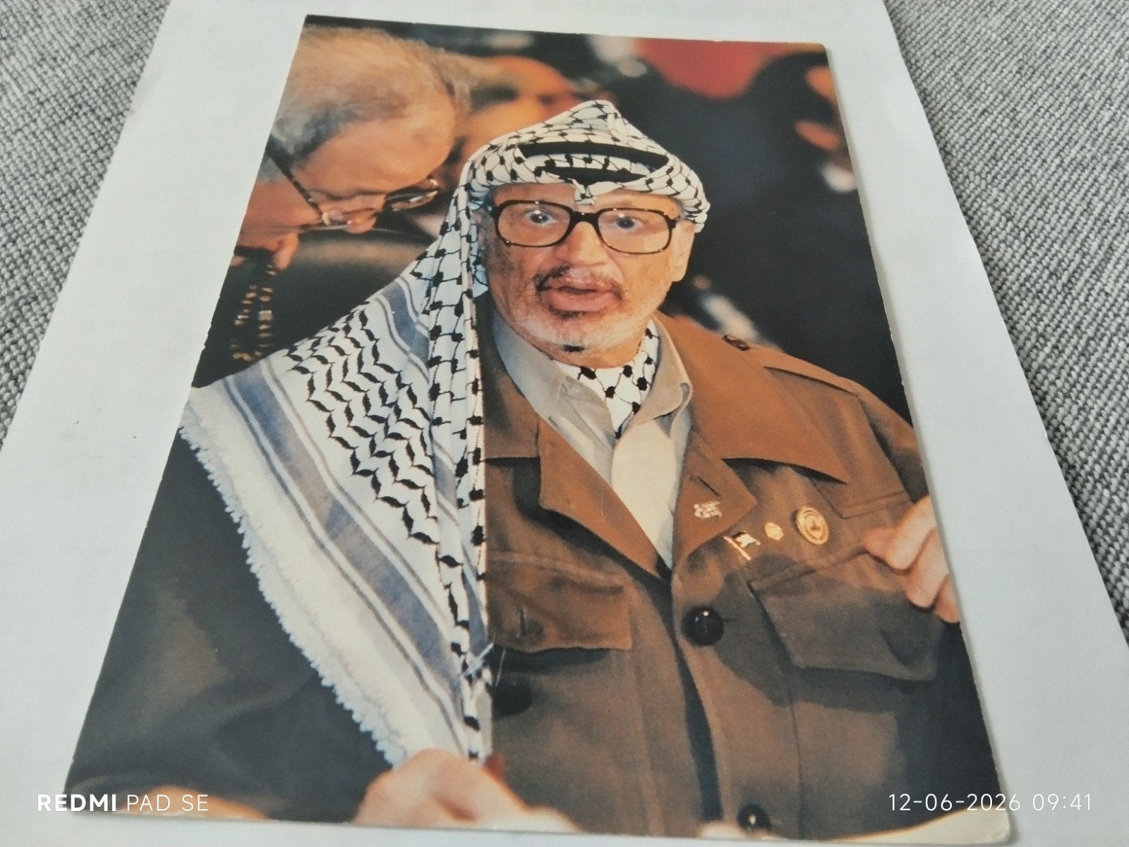 Foto Yasser Arafat - Art Unlimited Amsterdam, Ophalen of Verzenden, 1980 tot heden, Nieuw, Overige onderwerpen