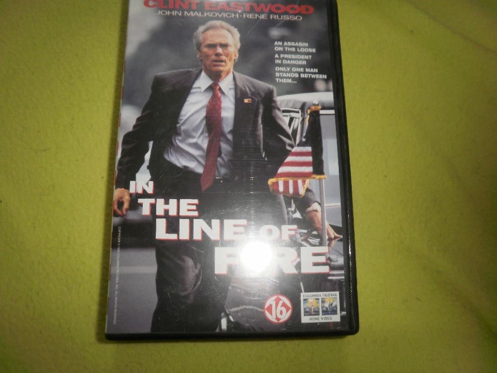 IN THE LINE OF FIRE! Thriller met Clint Eastwood Op VIDEO!, Vanaf 16 jaar, Verzenden, Zo goed als nieuw, Thrillers en Misdaad