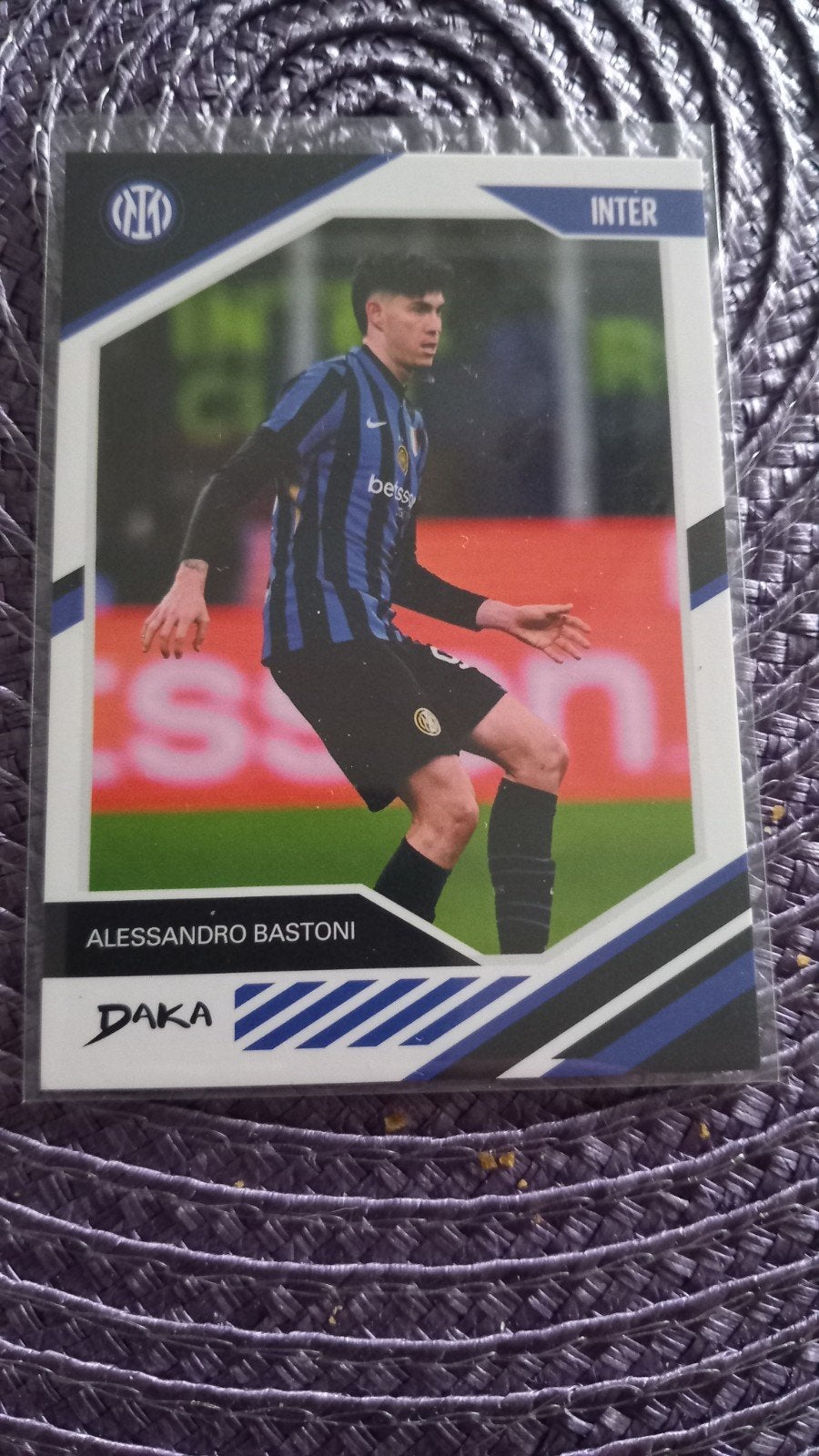 Alessandro Bastoni Inter Milan Voetbal Spelerskaart, Ophalen of Verzenden, Zo goed als nieuw, Buitenlandse clubs, Spelerskaart