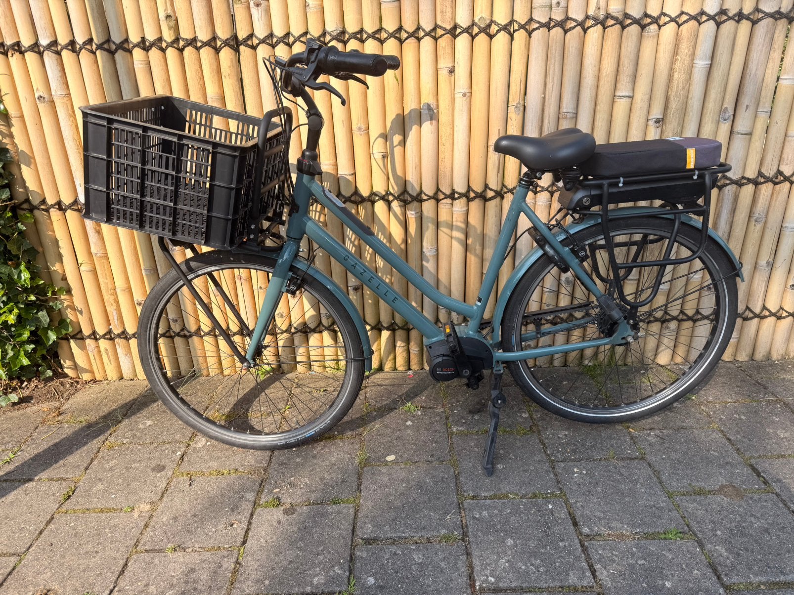 Gazelle Heavy Duty C5 met riem Bosch Performance middenmotor, Ophalen, Zo goed als nieuw, 50 km per accu of meer, 55 tot 59 cm