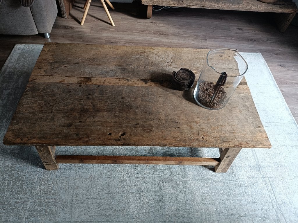 Salontafel  landelijke, Huis en Inrichting, Ophalen, 100 tot 150 cm, 50 tot 100 cm, Zo goed als nieuw