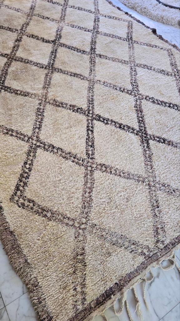 Xl vintage berber kleed Beni Ouarain authentiek - 210x340 cm, Huis en Inrichting, Stoffering | Tapijten en Kleden, Gebruikt, 200 cm of meer