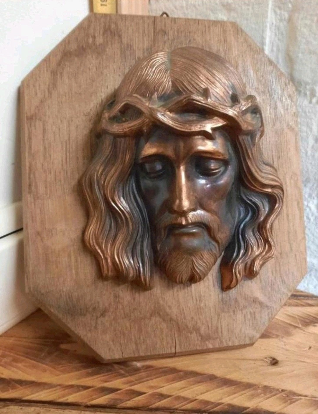 Religie koper Christus jezus opwekking geloof beeld
 Koperen, Antiek en Kunst, Ophalen of Verzenden