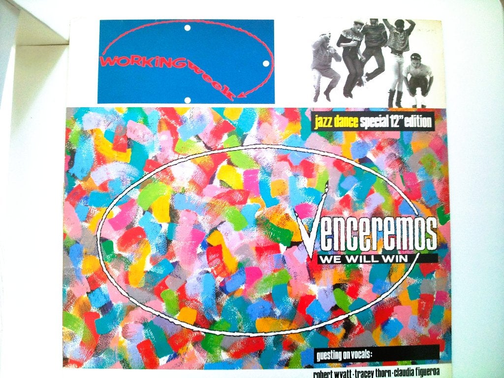 original maxi-single-working week-we will win *1984*, Fotohoes, Overige genres, Ophalen of Verzenden, Zo goed als nieuw