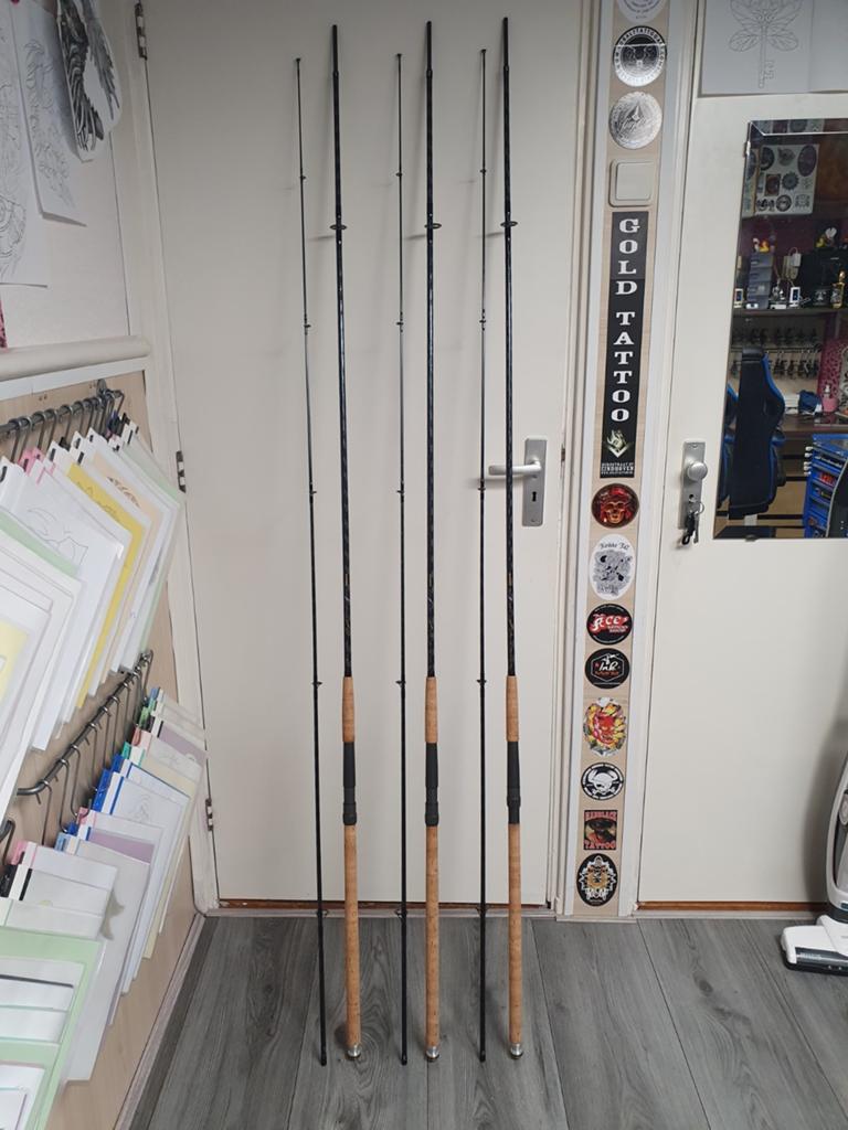 3 stuks Shimano Diaflash 2.25 lb 12 ft nooit gebruikt, Ophalen, Nieuw, Werphengel