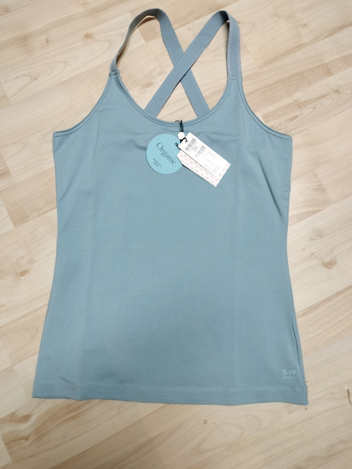 Hemdje met kruisbanden Sandwich M, Kleding | Dames, Maat 38/40 (M), Blauw, Nieuw, Ophalen of Verzenden
