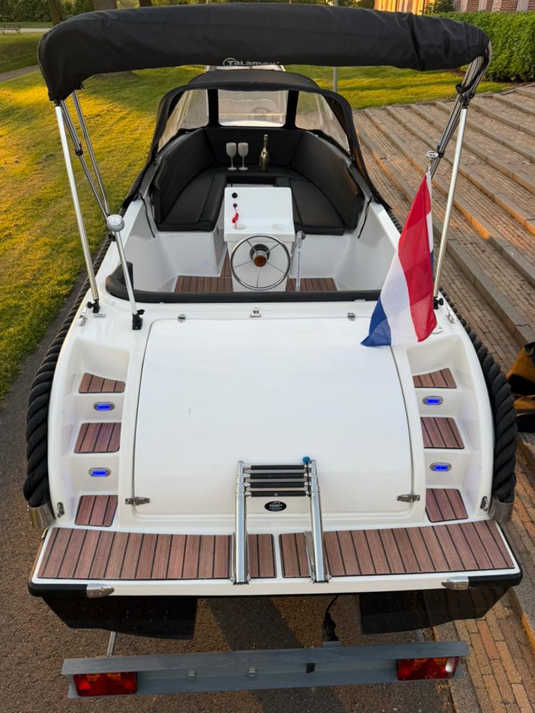 Tender de luxe 530 suzuzi 15 pk bwj 023 full opties!, Watersport en Boten, Sloepen, Ophalen, Zo goed als nieuw, Tender, Elektrische start