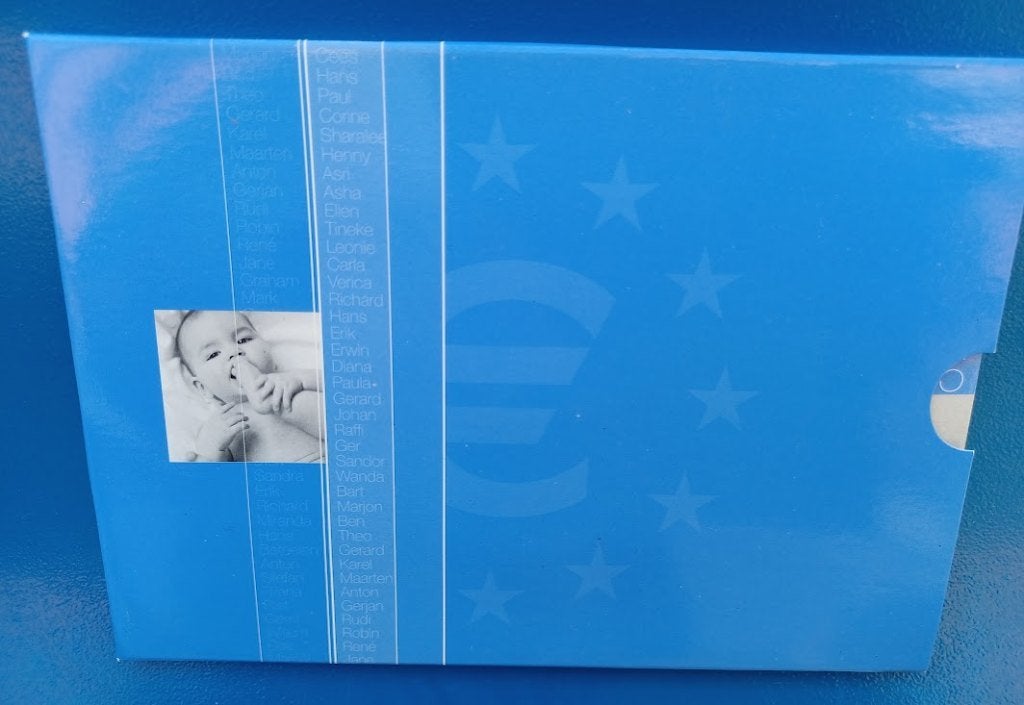 BU Geboorteset 2005 - Babyset Jongen met Babypenning, Verzenden, Koningin Beatrix, Euro's, Setje