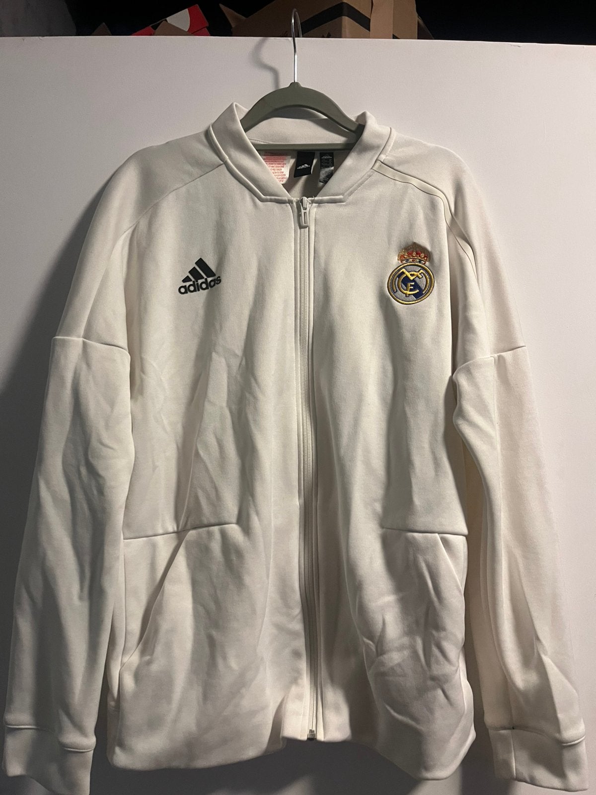 Adidas Real Madrid ZNE vest 2018, Maat XL, Ophalen of Verzenden, Zo goed als nieuw, Trainingspak