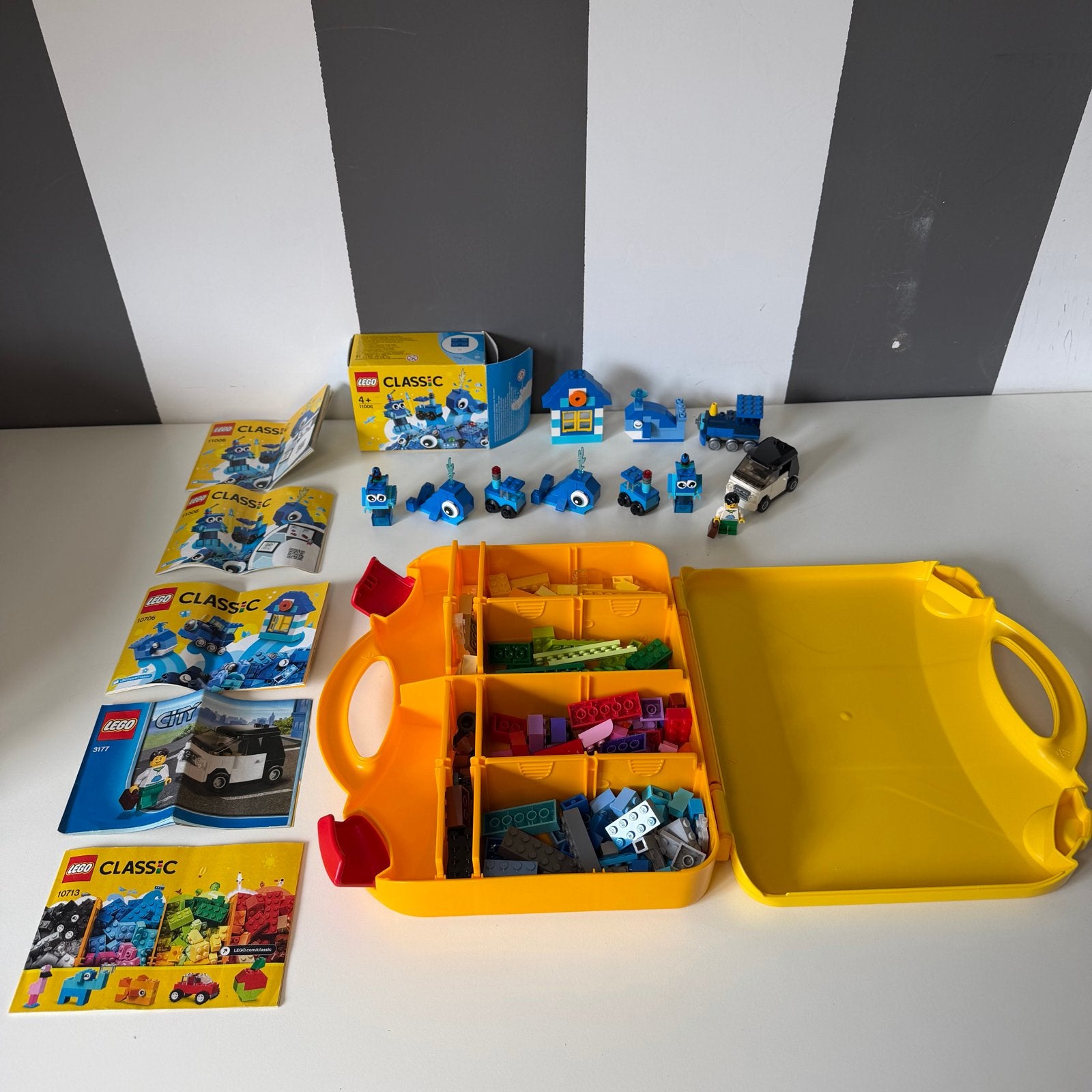 Lego Classic sets met opbergkoffer en instructieboekjes, Ophalen of Verzenden, Gebruikt, Lego