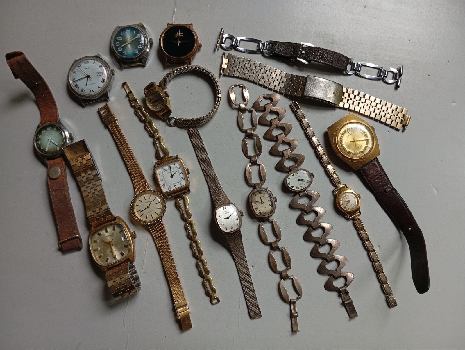 vintage opknap hr. en ds. horloges van bekende merken, Sieraden, Tassen en Uiterlijk, Horloges | Heren, Ophalen of Verzenden, Gebruikt