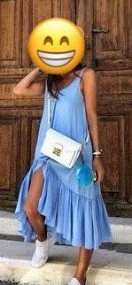 Zara zomer jurk blauw met zakken, Ophalen, Zo goed als nieuw, Blauw, Boven de knie
