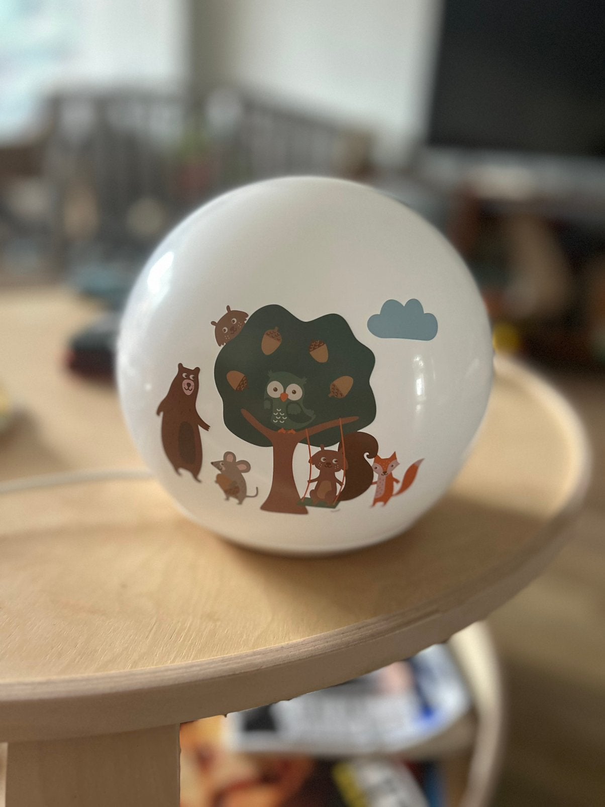 Nachtlamp voor kinderkamer., Ophalen, Zo goed als nieuw, E27 (groot), Led-lamp