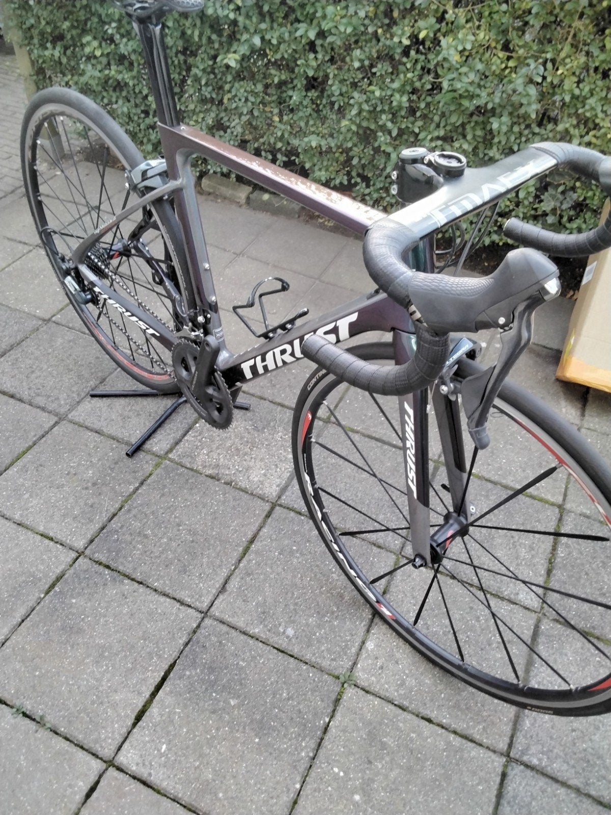 Racefiets kleur kameleon  merk  Thrust maat S, 28 inch, Carbon, Velgrem, Minder dan 49 cm