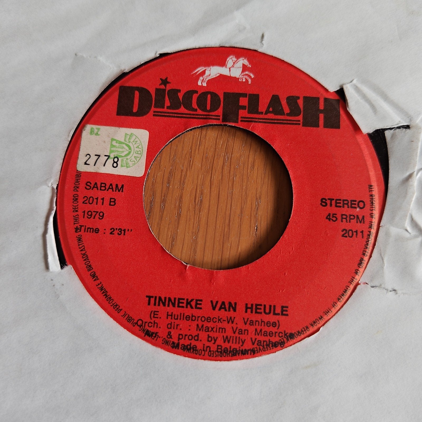 Kiss Kiss / Tinneke Van Heule 7 inch Single, Gebruikt, 7 inch, Ophalen of Verzenden, EP
