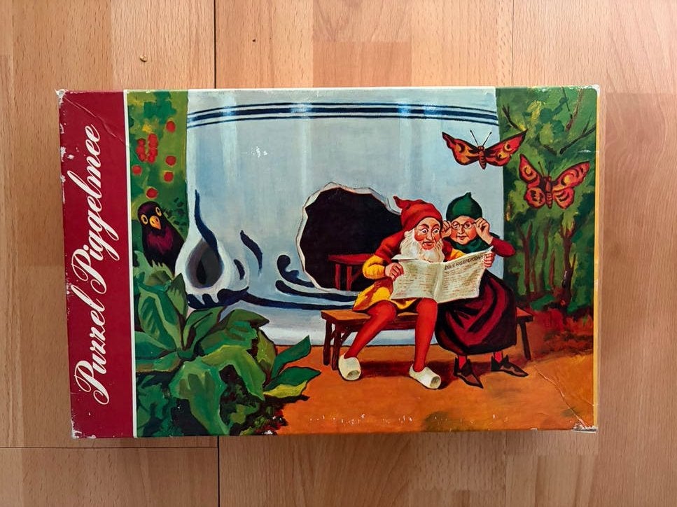 Puzzel Piggelmee - Vintage legpuzzel, Ophalen of Verzenden, Minder dan 500 stukjes, Gebruikt, Legpuzzel