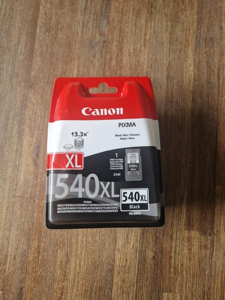 Canon Pixma PG-540XL Zwarte Inktcartridge - Nieuw, Ophalen of Verzenden, Nieuw, Cartridge, Canon
