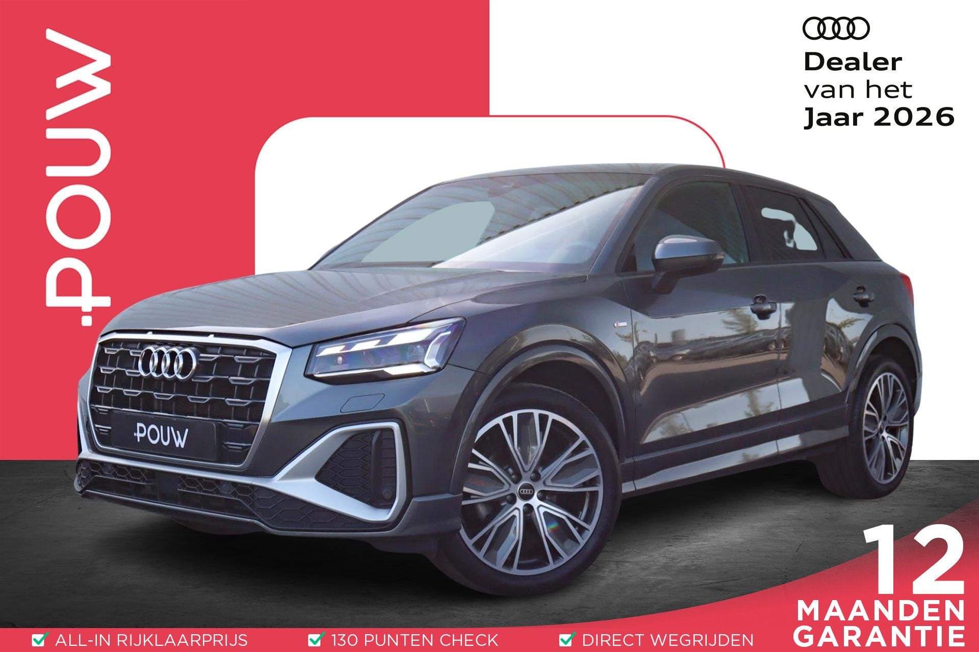Audi Q2 30 TFSI 110pk S Edition | Apple Carplay/Android Auto, Auto's, Voorwielaandrijving, 12 maanden, Gebruikt, Leder en Stof