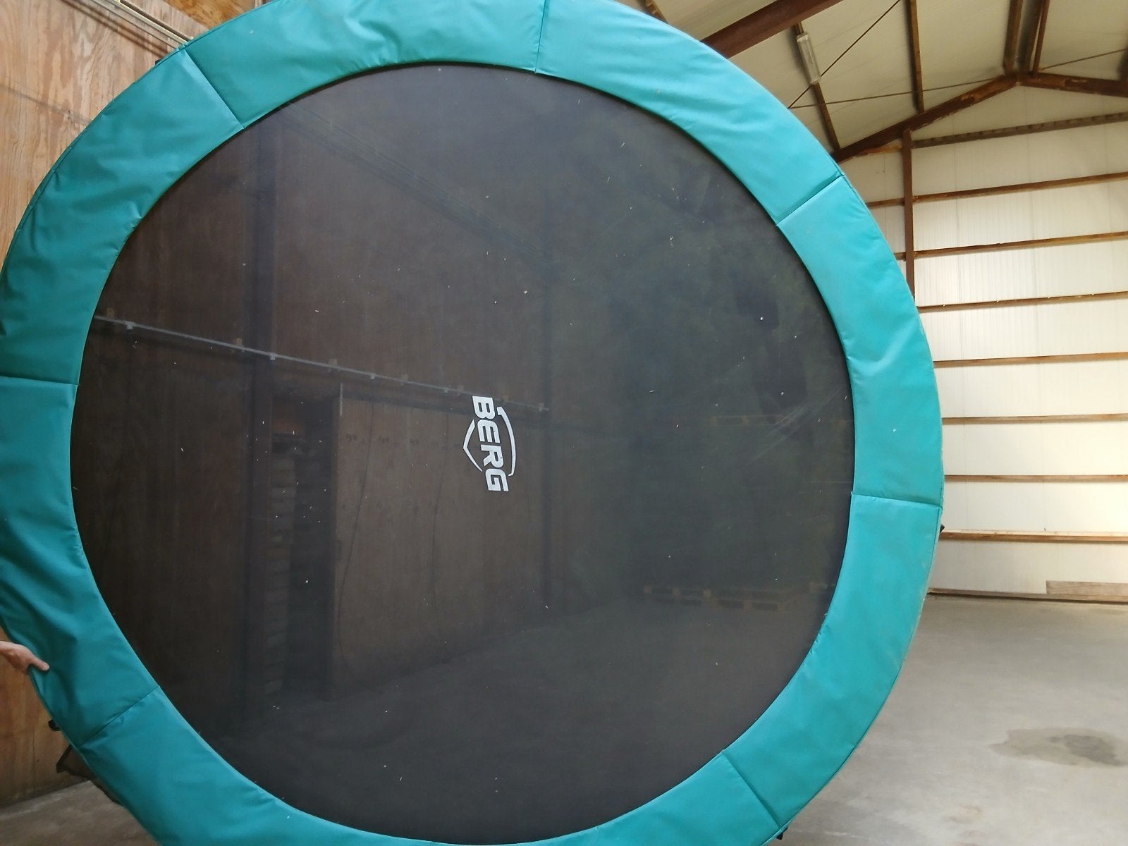Berg in ground trampoline doorsnee 380, Ophalen of Verzenden