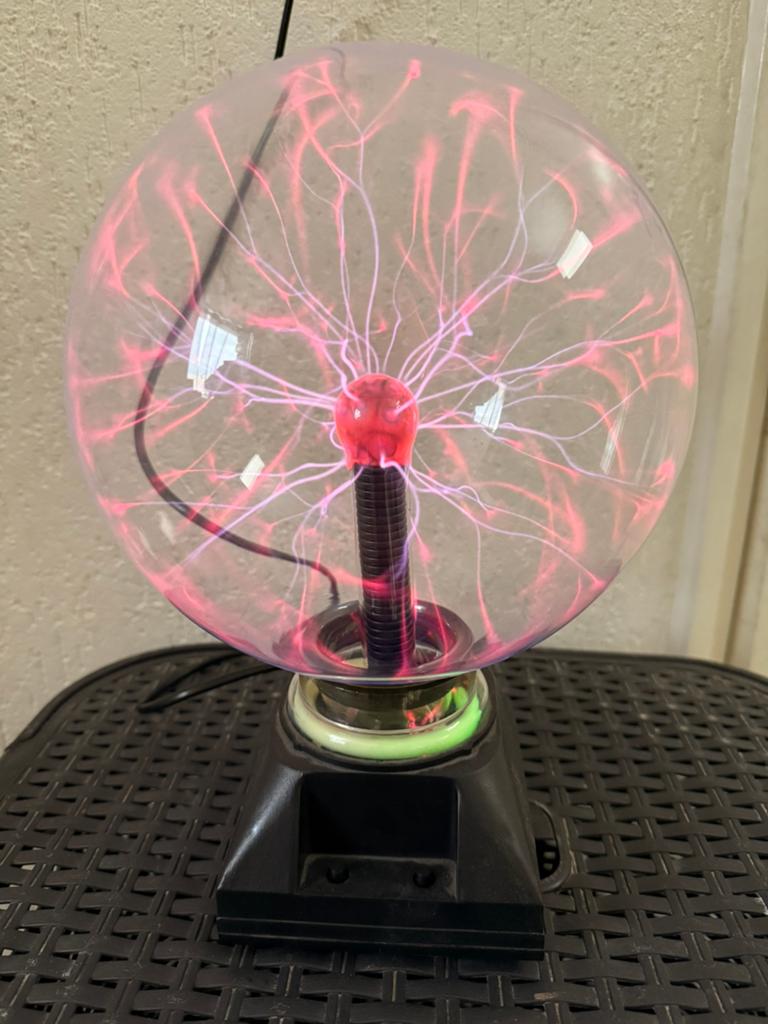 Plasmabol groot 21cm, Ophalen of Verzenden, Zo goed als nieuw, Zwart, Glas