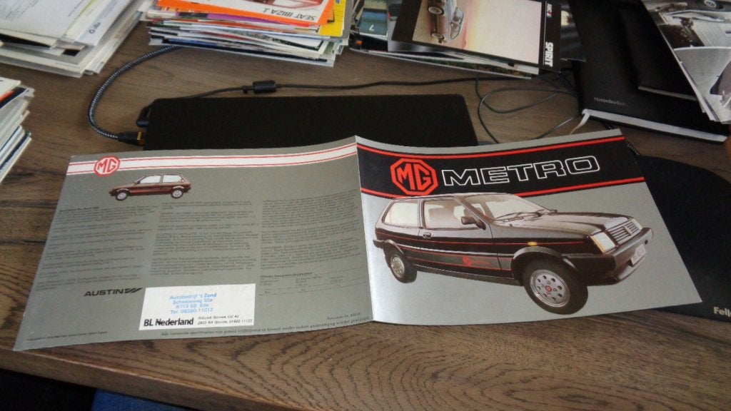 Folder  MG  METRO, Verzenden, Zo goed als nieuw, Overige merken