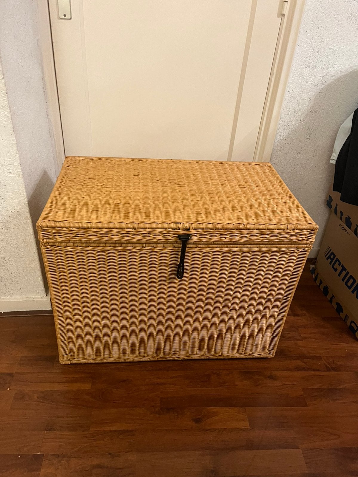 Rieten kist, Huis en Inrichting, Woonaccessoires | Kisten, Ophalen of Verzenden, Zo goed als nieuw, 50 tot 100 cm, Minder dan 50 cm