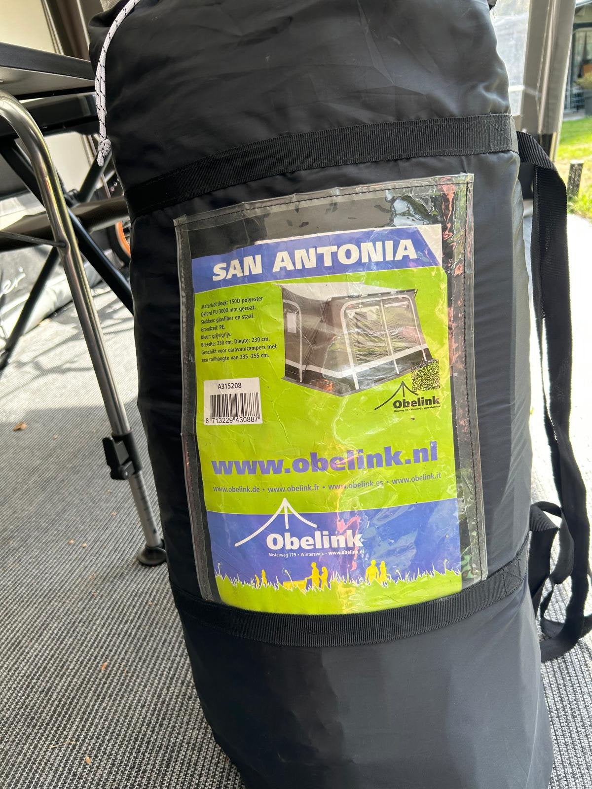 Winter voortent, Ophalen, Zo goed als nieuw