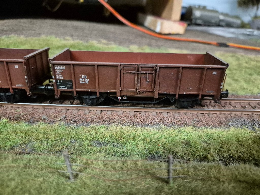 2x Omm55 DB geweatherd en omgenummerd Märklin 46058, Wisselstroom, Wagon, Ophalen of Verzenden, Zo goed als nieuw