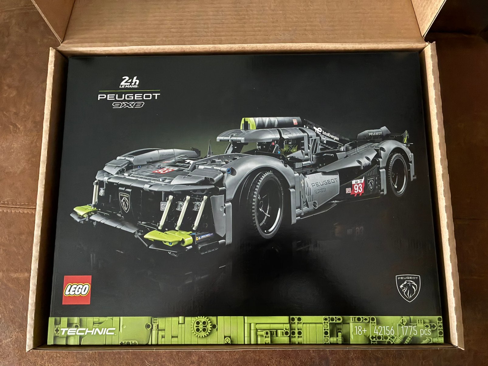 Lego Technic 42156 Peugeot 9X8 24H Le Mans Hybrid Hypercar, Overige merken, Auto, Groter dan 1:32, Nieuw