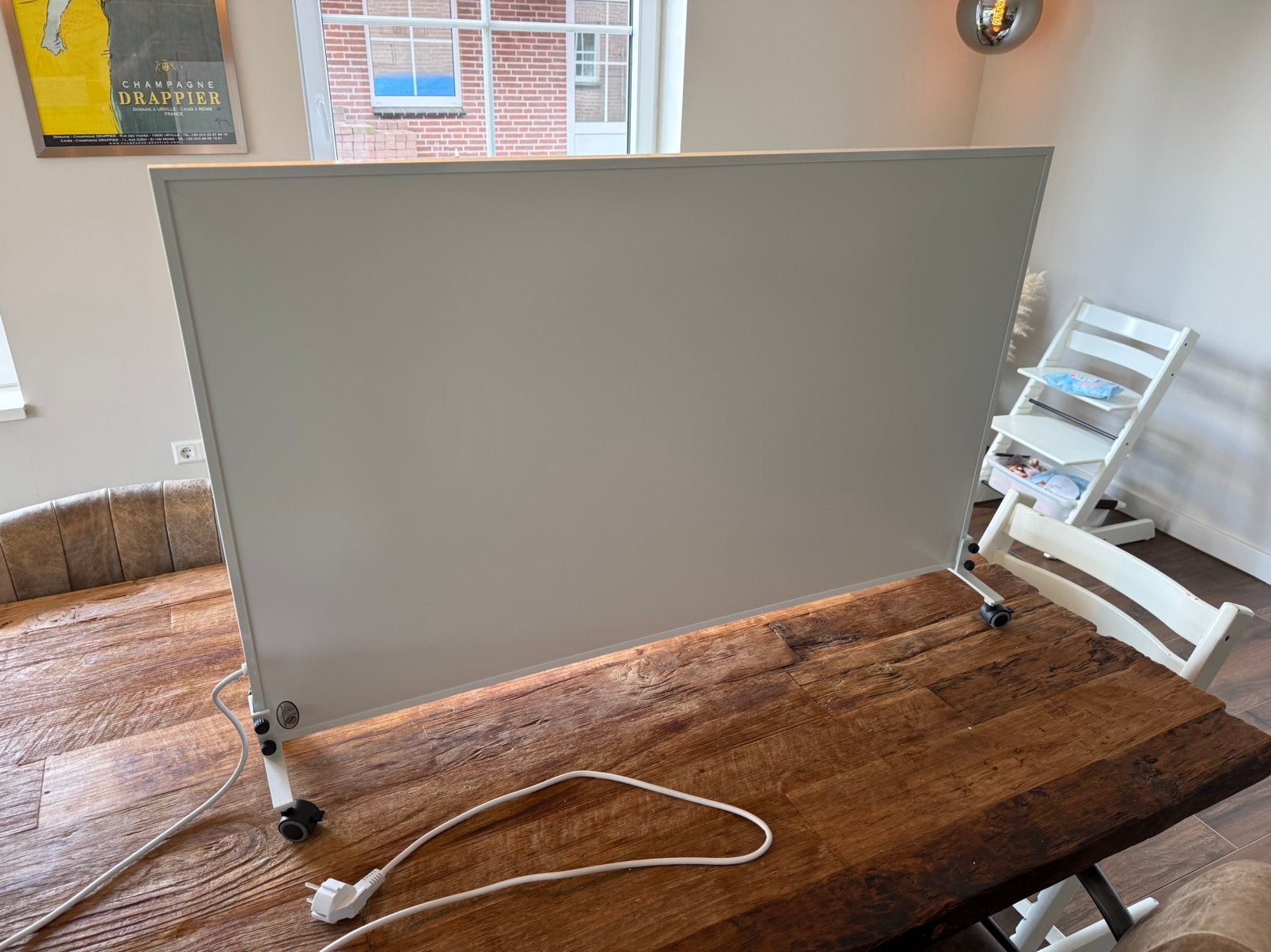 Infrarood paneel 1000w op wieltjes, Doe-het-zelf en Verbouw, Ophalen, 30 tot 80 cm, Overige typen, Zo goed als nieuw
