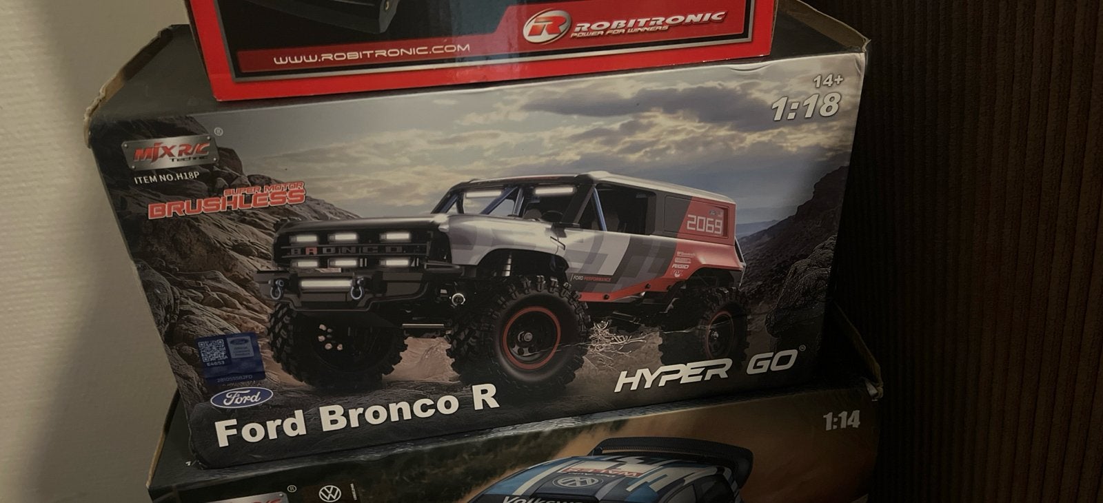Nieuwe MJX Hyper Go H18P Ford Bronco RC auto 1:18 crawler, Hobby en Vrije tijd, Ophalen, Nieuw