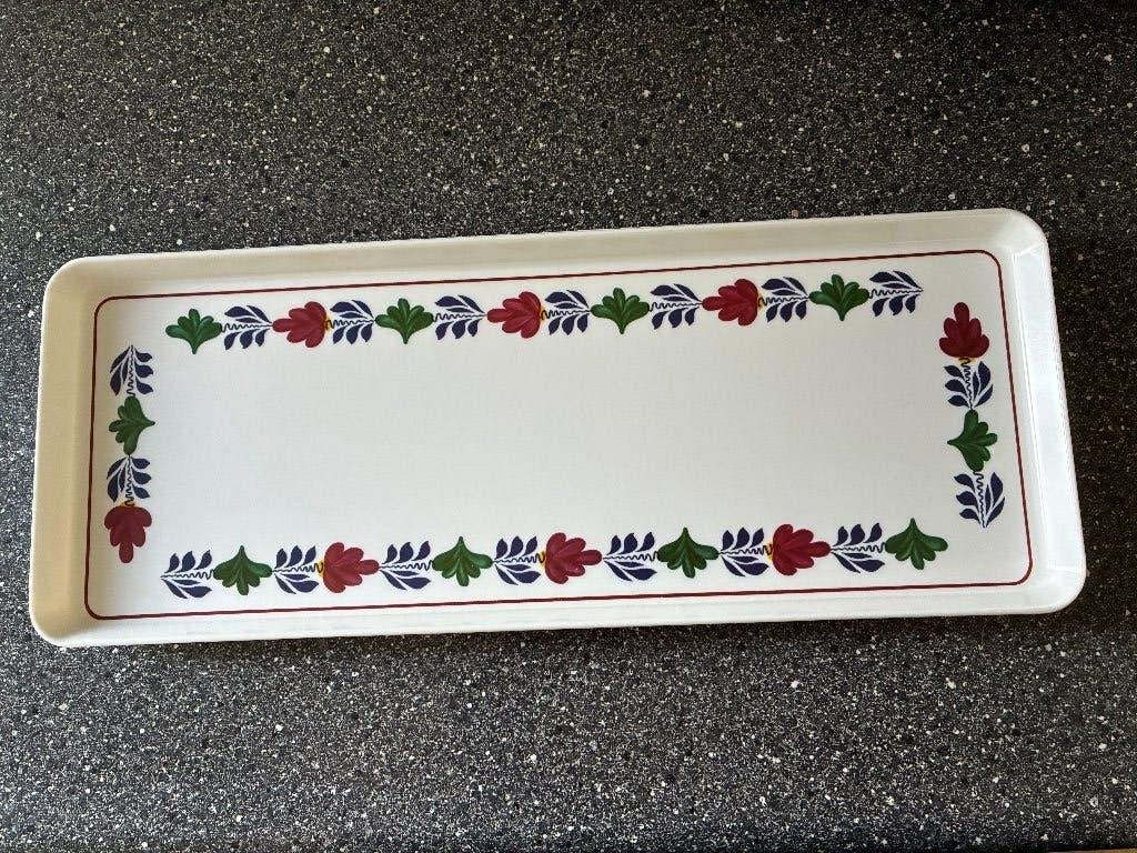 Boerenbont kunststof cakeschaal, Huis en Inrichting, Keuken | Servies, Kunststof, Landelijk/Boerenbont, Ophalen of Verzenden, Royal Boch