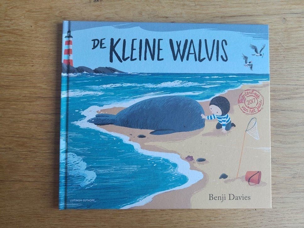 De Kleine Walvis - Benji Davies (Kinderboek), Ophalen of Verzenden, Zo goed als nieuw, Benji Davies, Fictie algemeen