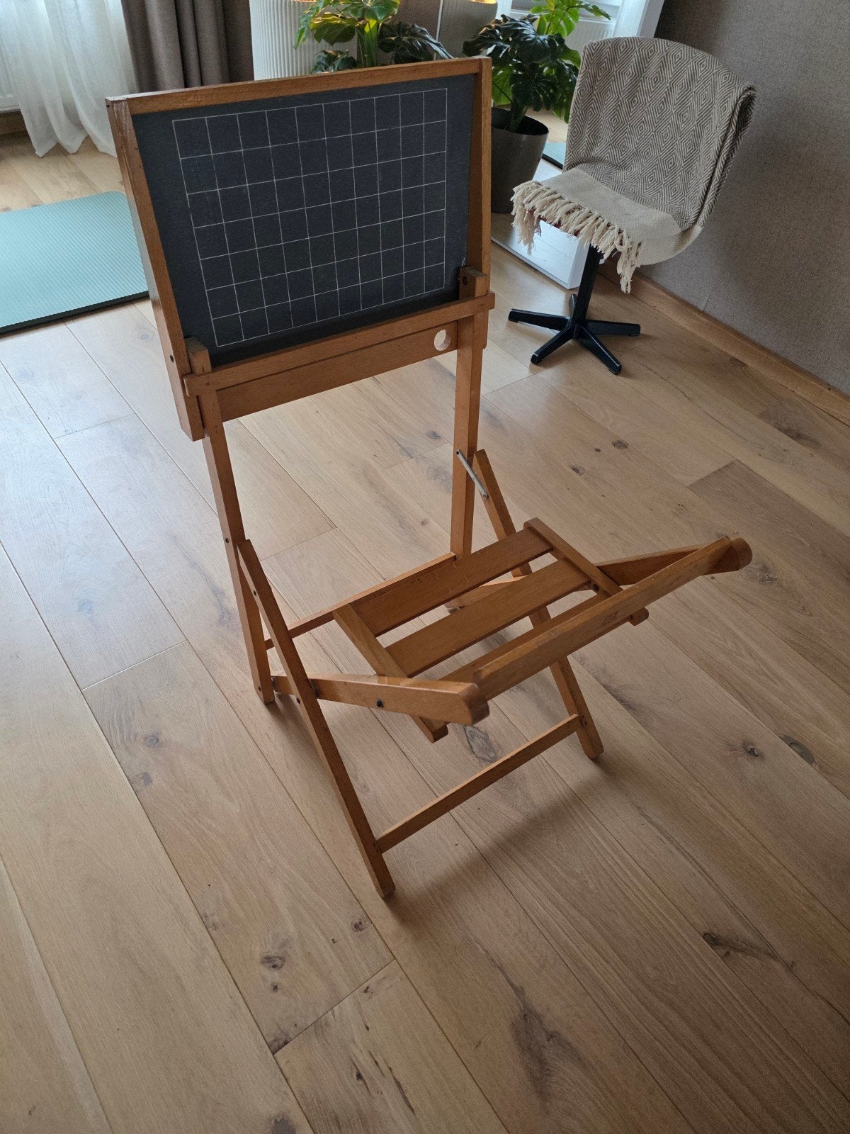 Vintage houten schoolbankje Fratelli Reguitti, Antiek en Kunst, Ophalen