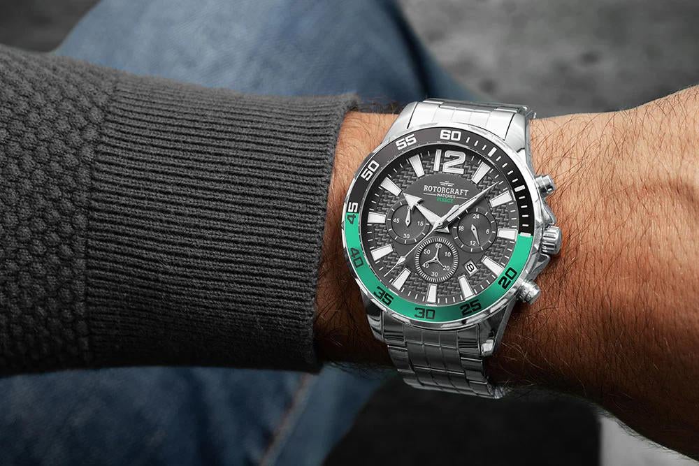 Rotorcraft Horloge RC 4602, Overige merken, Staal, Polshorloge, Nieuw