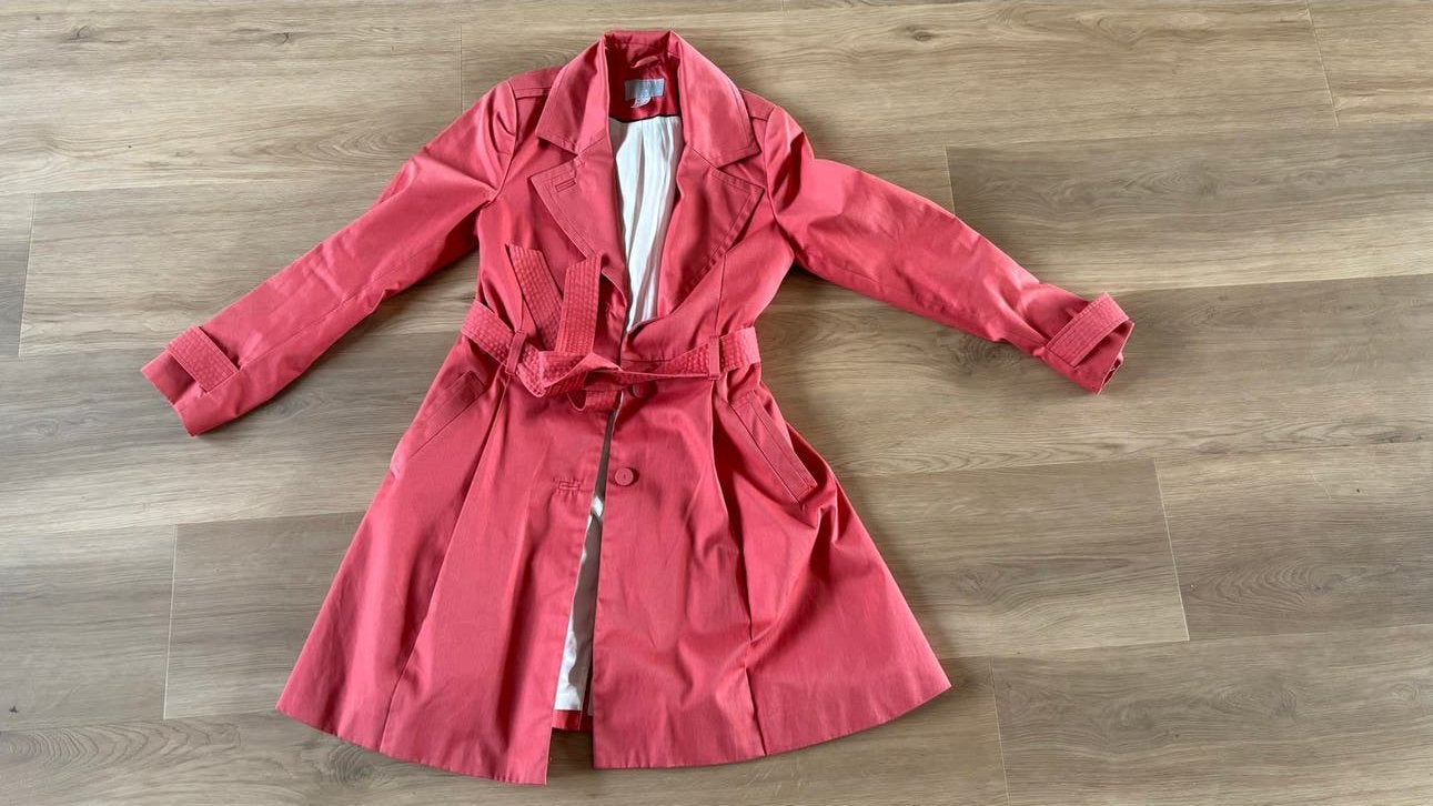 Mooie roze zomer trenchcoat van H&M, maat 36 (S), Ophalen of Verzenden, Gedragen, Maat 36 (S), Roze