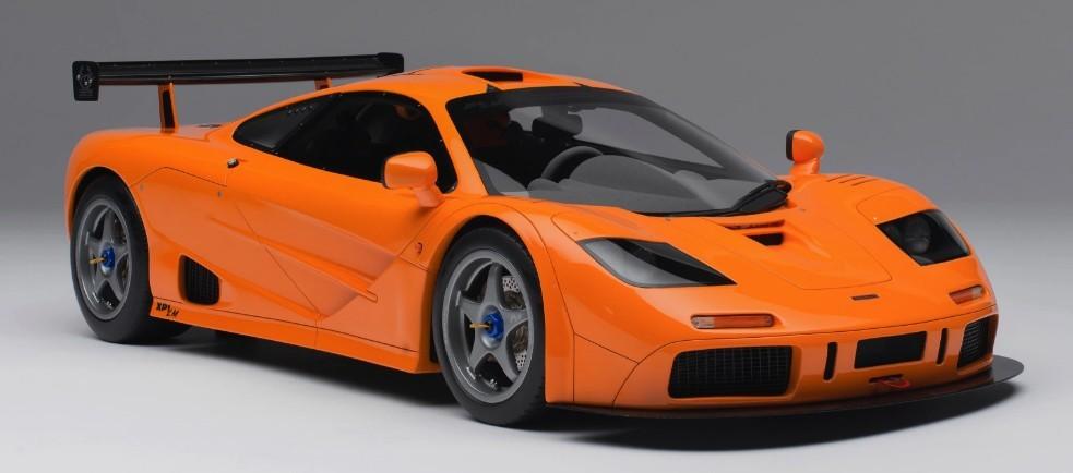 McLaren F1 LM Oranje 1:8 van Amalgam, Ophalen of Verzenden, Nieuw, 1:5 t/m 1:8, Auto