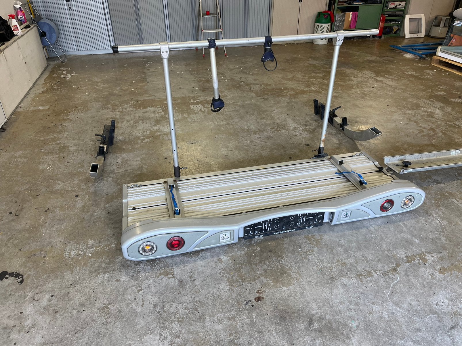 Linnepe motordrager/scooterdrager/fietsendrager, Ophalen, Gebruikt