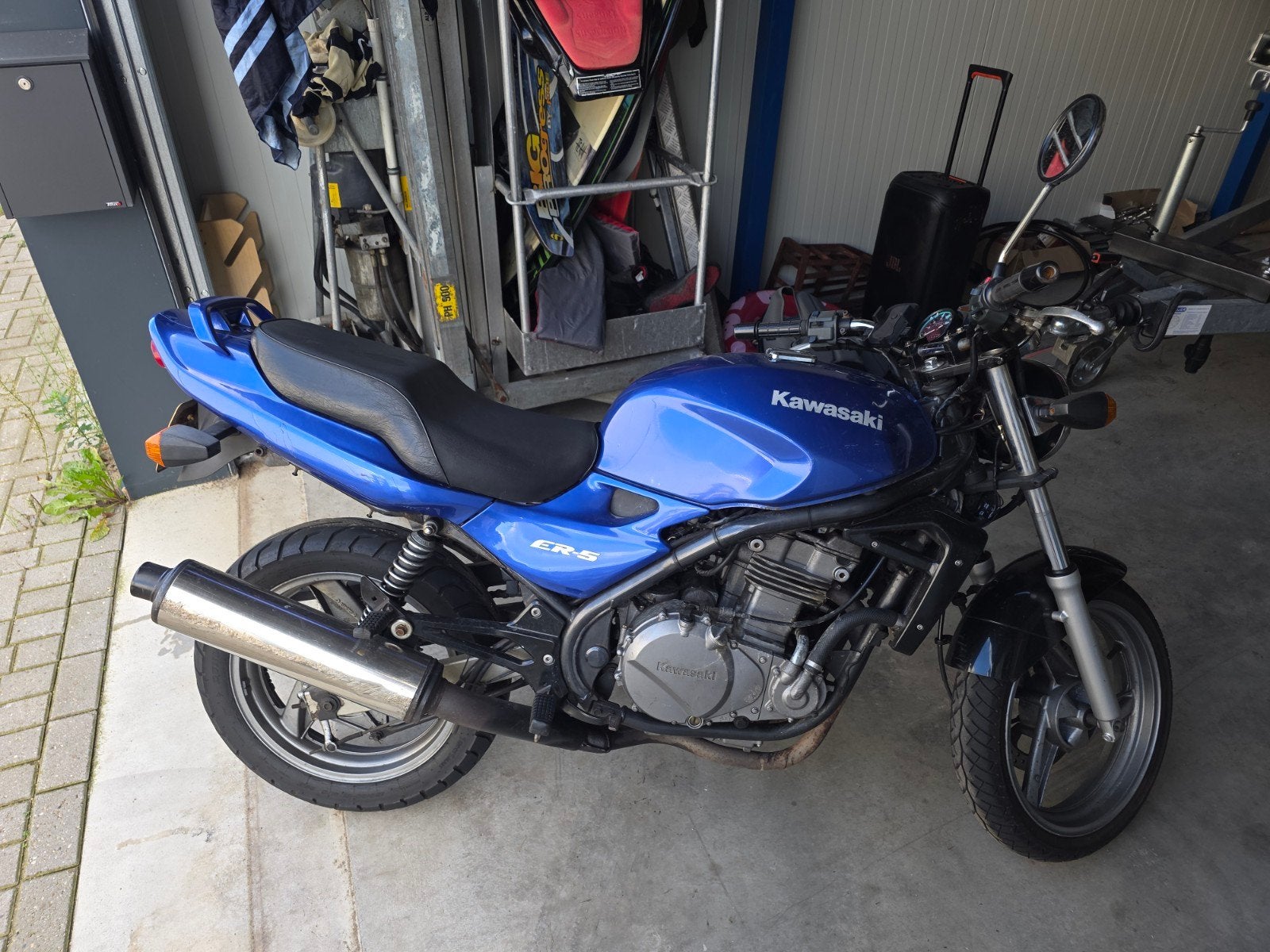 kawasaki ER5 motorfiets opknapper of onderdelen, Motoren, Ophalen, Gebruikt
