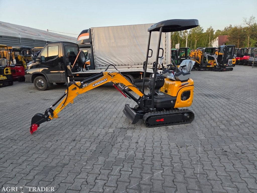 MINIGRAAFMACHINE KINGWAY VIP12 3JAAR GARANTIE JOYSTICK, Zakelijke goederen, Machines en Bouw | Kranen en Graafmachines, Verzenden