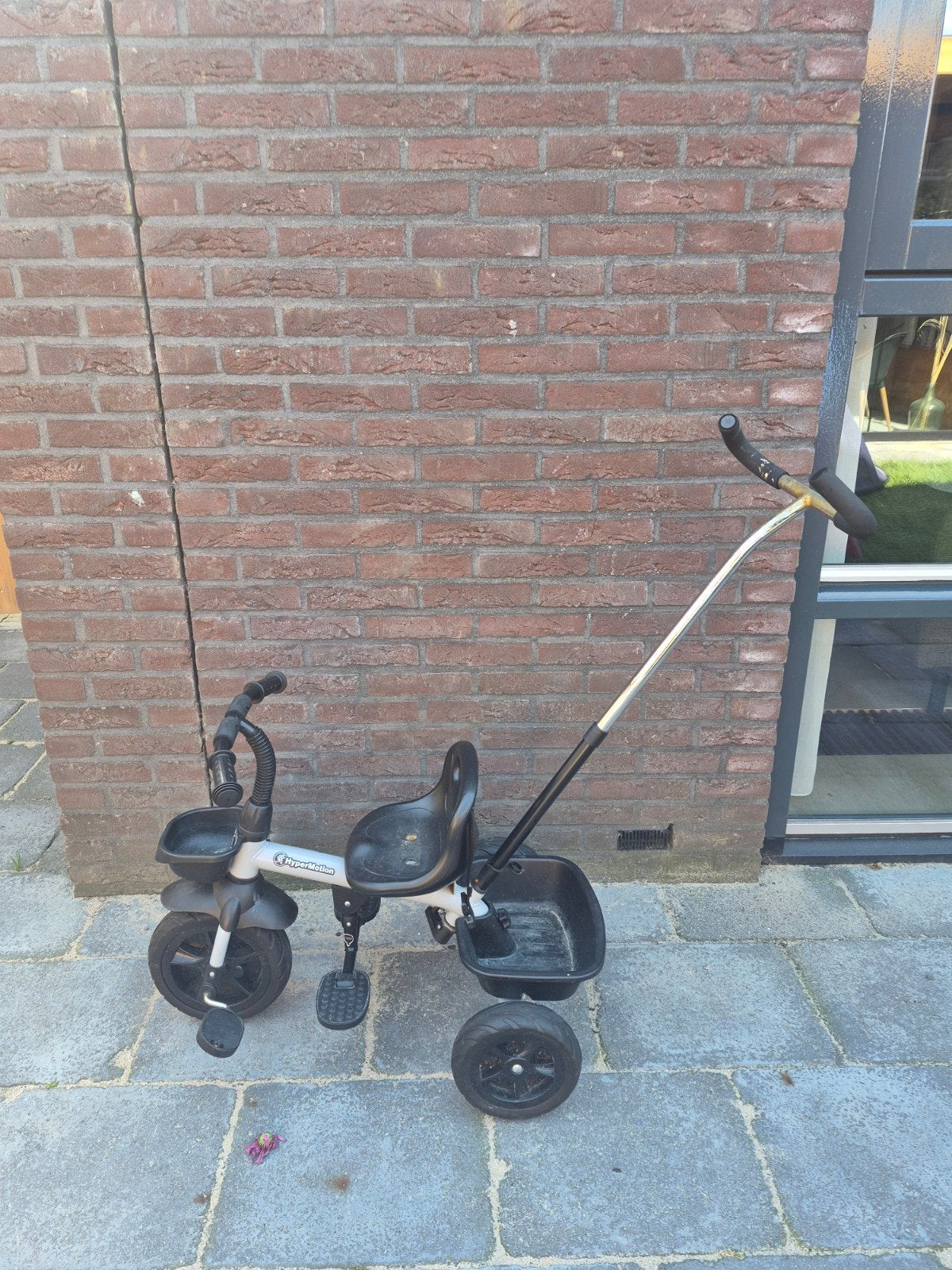 Driewieler met duwstang - Ideaal voor jonge kinderen, Ophalen, Gebruikt, HyperMotion, Duwstang