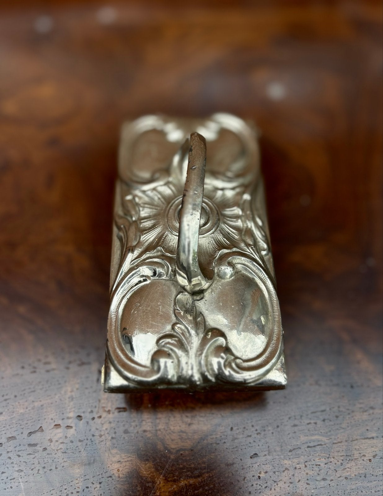 Antieke Art Nouveau Verzilverd Metalen Inktvloeier, Antiek en Kunst, Ophalen of Verzenden