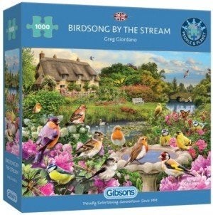 Legpuzzel Birds  by the stream (Gibson), Ophalen, 500 t/m 1500 stukjes, Zo goed als nieuw, Legpuzzel