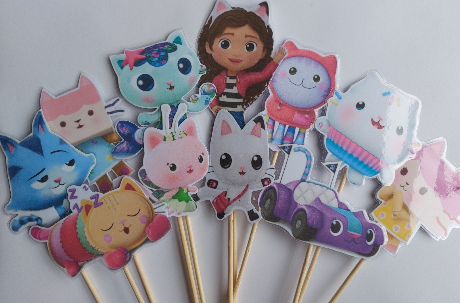Gabby's Dollhouse traktatie prikker, Ophalen of Verzenden, Nieuw, Versiering, Verjaardag