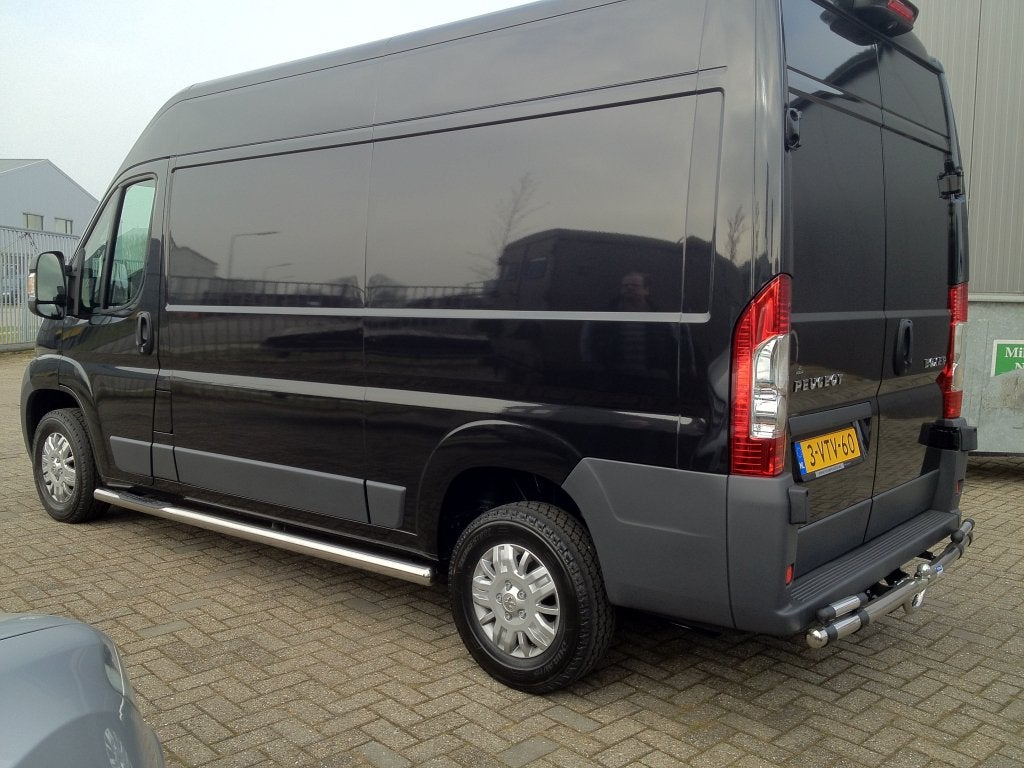 Fiat Ducato Sidebars rechte buis 70 mm met opstapjes, Ophalen, Niet ingevuld, Niet ingevuld, Niet ingevuld
