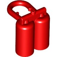 Lego Red Minifigure Air Tanks, Gebruikt, Overige thema's, Lego, Accessoire