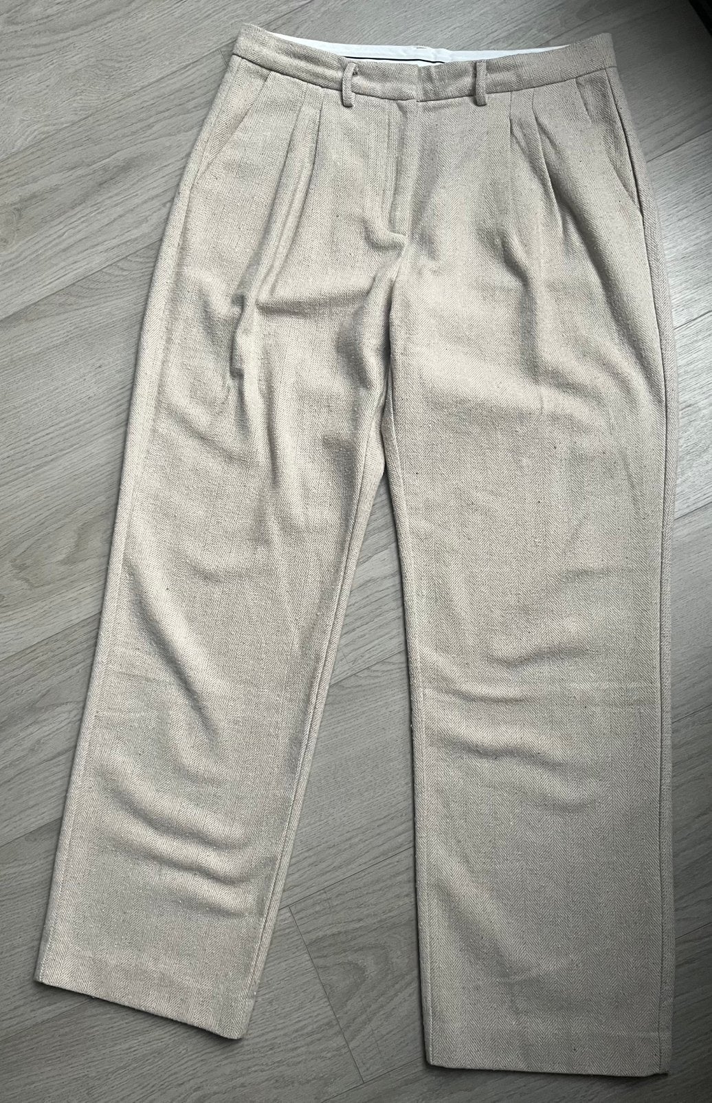 Broek ecru van Aimée The Label, maat L/XL, Beige, Maat 42/44 (L), Nieuw, Ophalen of Verzenden