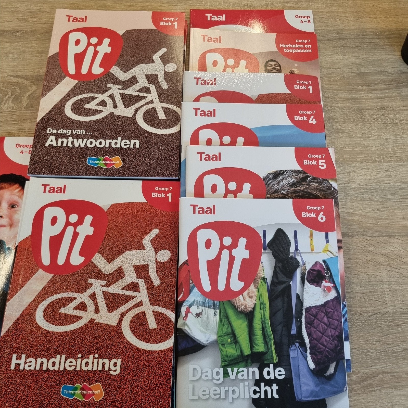 Groep 7 Taal Pit Boekenpakket - alle blokken Taal, Nieuw, Ophalen of Verzenden, Thiemo Meulenhoff, Nederlands